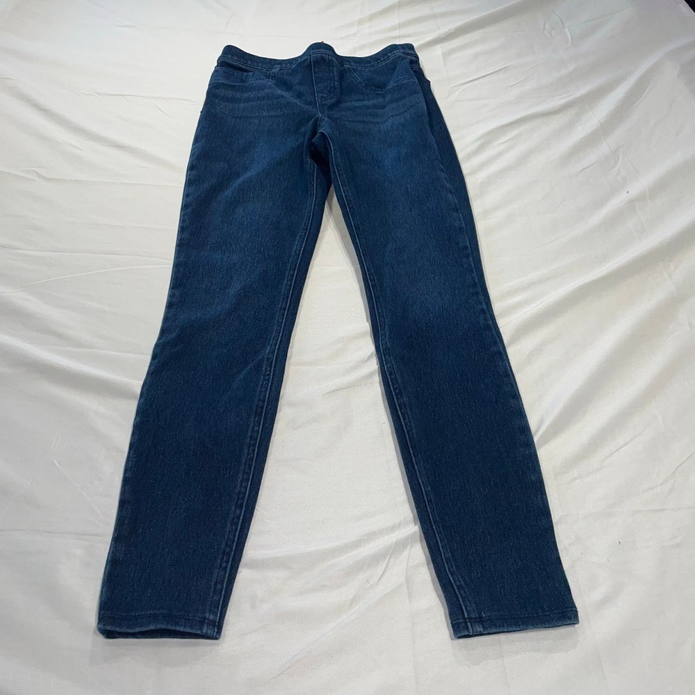 Spanx Ankle Jean-ish Leggings Indigo Blue Pull On Denim Jeans Small 20135R